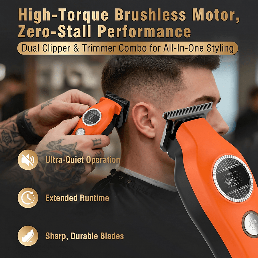 KEZU K-A85 Professional Hair Clipper Set - Brushless Motor Trimmer - Image 2
