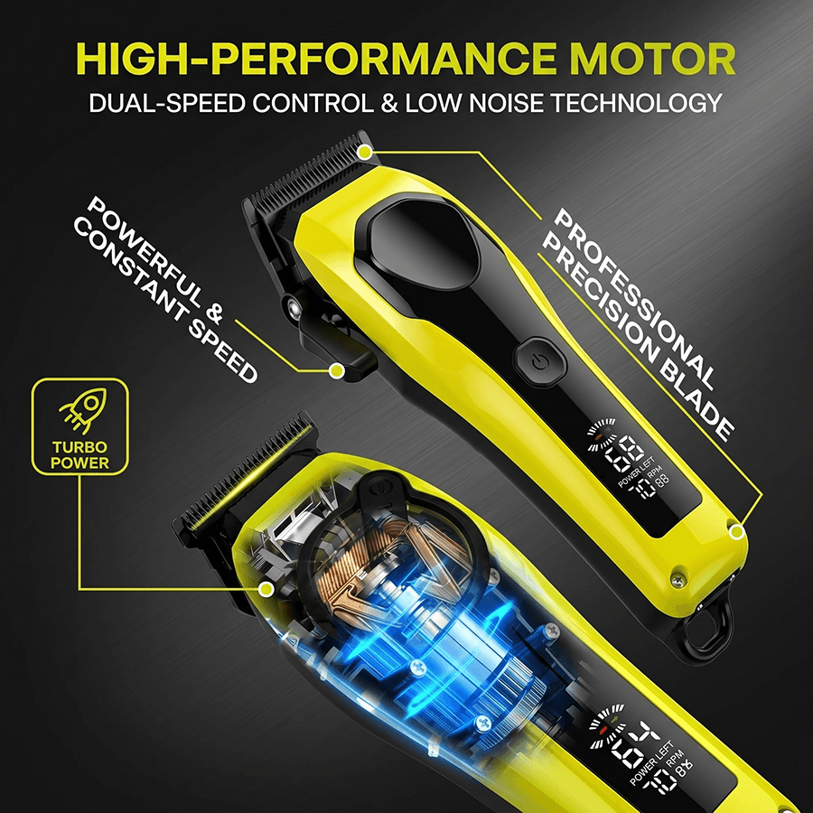 KEZU Professional Hair Clipper & Trimmer Set for Men - Image 3